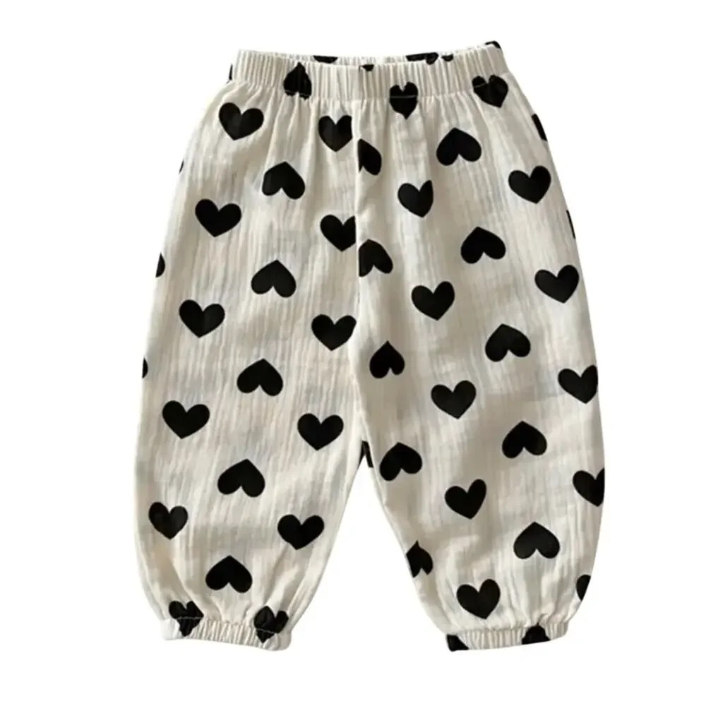 New girl’s cotton pants size 4-5 hearts